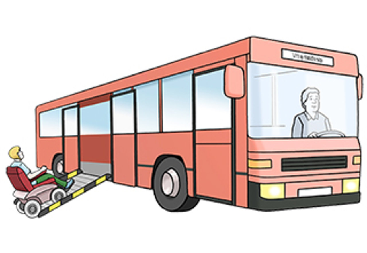 Grafik: Bus (leichte Sprache)